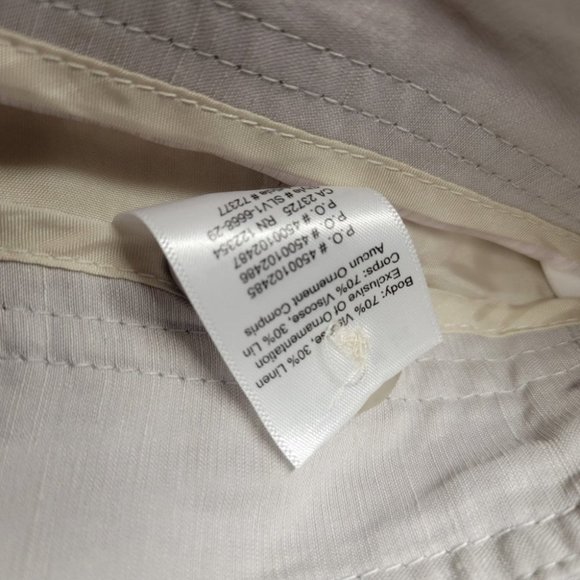 Aritzia Babaton Dara High Waist Linen Blend Pant Lilac Fog - Picture 8 of 9